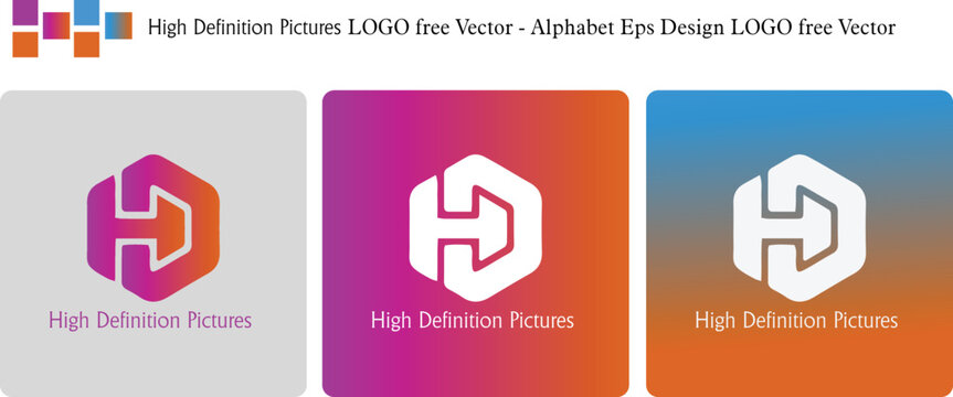 High Definition Pictures LOGO free Vector - Alphabet Eps Design LOGO free Vector