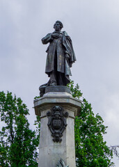 Obraz premium Monument of Adam Mickiewicz, Warsaw