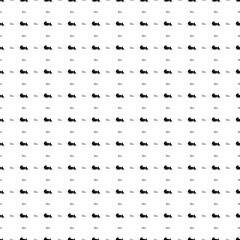 Square seamless background pattern from black bulldozer symbols are different sizes and opacity. The pattern is evenly filled. Vector illustration on white background