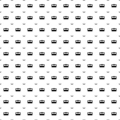 Fototapeta na wymiar Square seamless background pattern from black cnc machine symbols are different sizes and opacity. The pattern is evenly filled. Vector illustration on white background