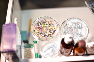 drugs and tools in a dental clinic for dental treatment