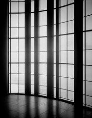 Horizontal shot of a luxury windows 3d illustrated