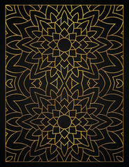 Golden abstract luxury style seamless pattern design