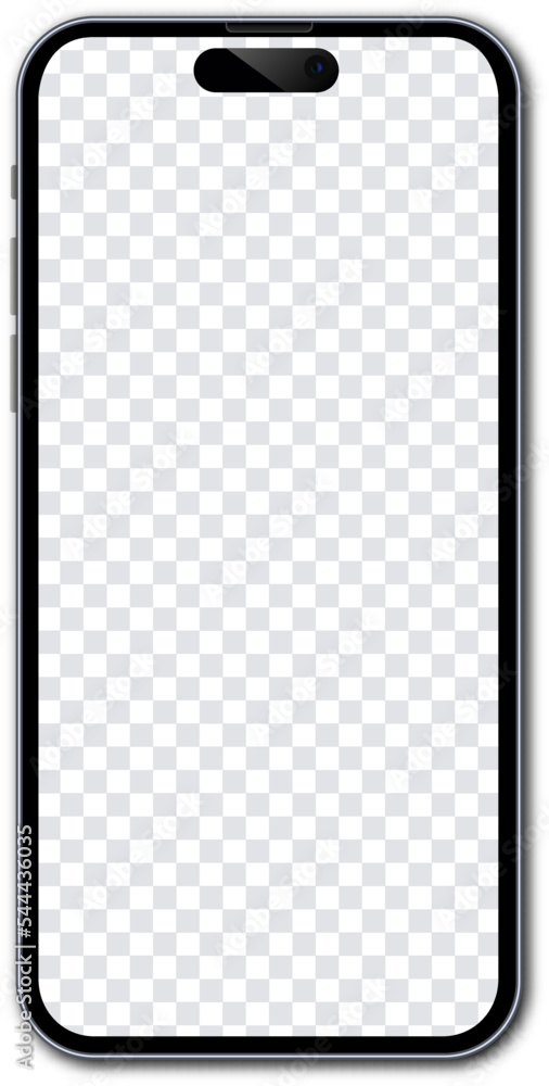 Poster realistic smartphone mockup. vector smart phone mockup for ui ux presentation.