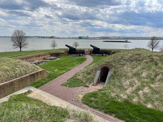 cannon on the harbor, Fort McHenry