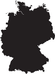 Germany political map, Germany political map states, vector illustration

