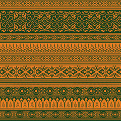 Decorative organic vector pattern design. Fabric vector design 