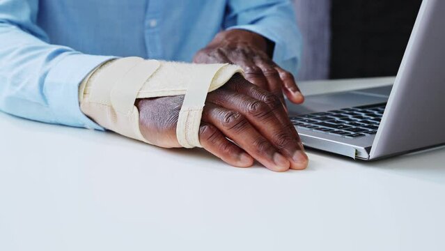 Broken Arm Office Accident. Worker Compensation