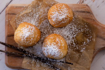 Buñuelos con azucar