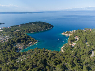 Fototapeta na wymiar Cikat bay on island Losinj in Croatia