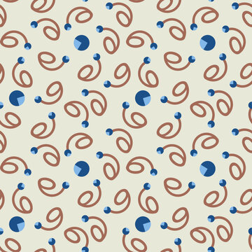 Seamless pattern with swirls for fashion, textile, home decor