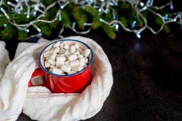  hot chocolate with marshmallow