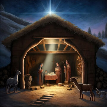 Christmas nativity scene 