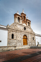The Cathedral of Saint Peter or simply Riobamba Cathedral is the cathedral church of the Roman Catholic Diocese of Riobamba, situated on the Parque Maldonado in Riobamba, Chimborazo, Ecuador. The curr