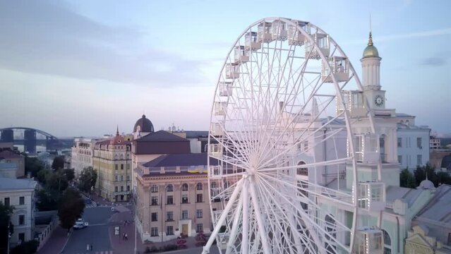 The big white Ferris wheel, Kiev, Ukraine