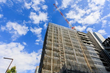 マンション・ビルの建設現場