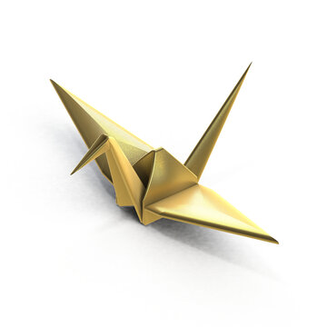 Origami Tsuru Gold