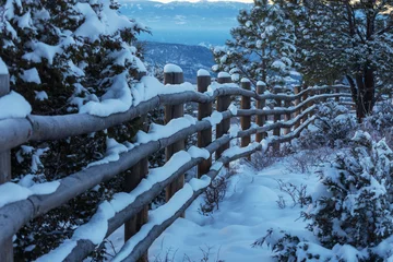 Plexiglas foto achterwand Winter fense © Galyna Andrushko