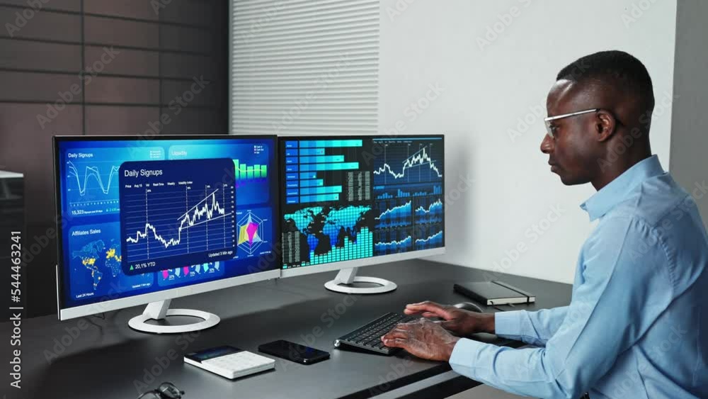 Poster business data analytics dashboard