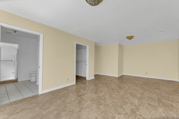 Master bedroom with doors