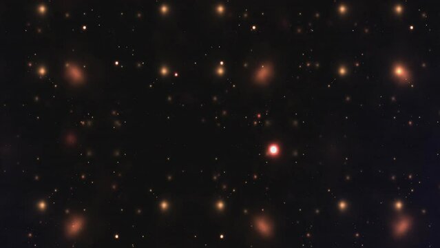 Space Universe With Stars And Galaxies Moving