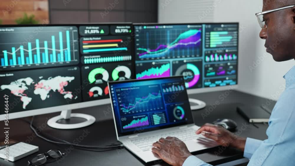 Poster business data analytics dashboard