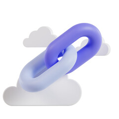 link icon 3d high resolution for digital website asset