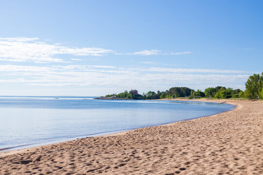 Sand beach at Lake Superior, Michigan