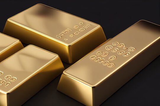 Gold bars,silver,copper,platinum,1000 grams pure metal,business investment and wealth concept.wealth of commodity ,3d rendering