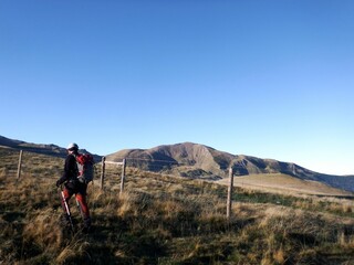 Fototapeta premium Vall the Boí, Pyrenees, Spain. A Hike over the ridge and summits around the valley of Boí during autumn. 