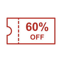 Discount offer icon vector design templates