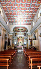 Obraz premium nside the sanctuary of the Madonna della neve in the village of zungri Vibo Valentia Italy
