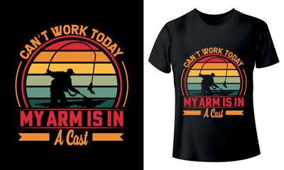 Fishing typography t-shirt, Fishing shirt template, Fishing vector t-shirt design