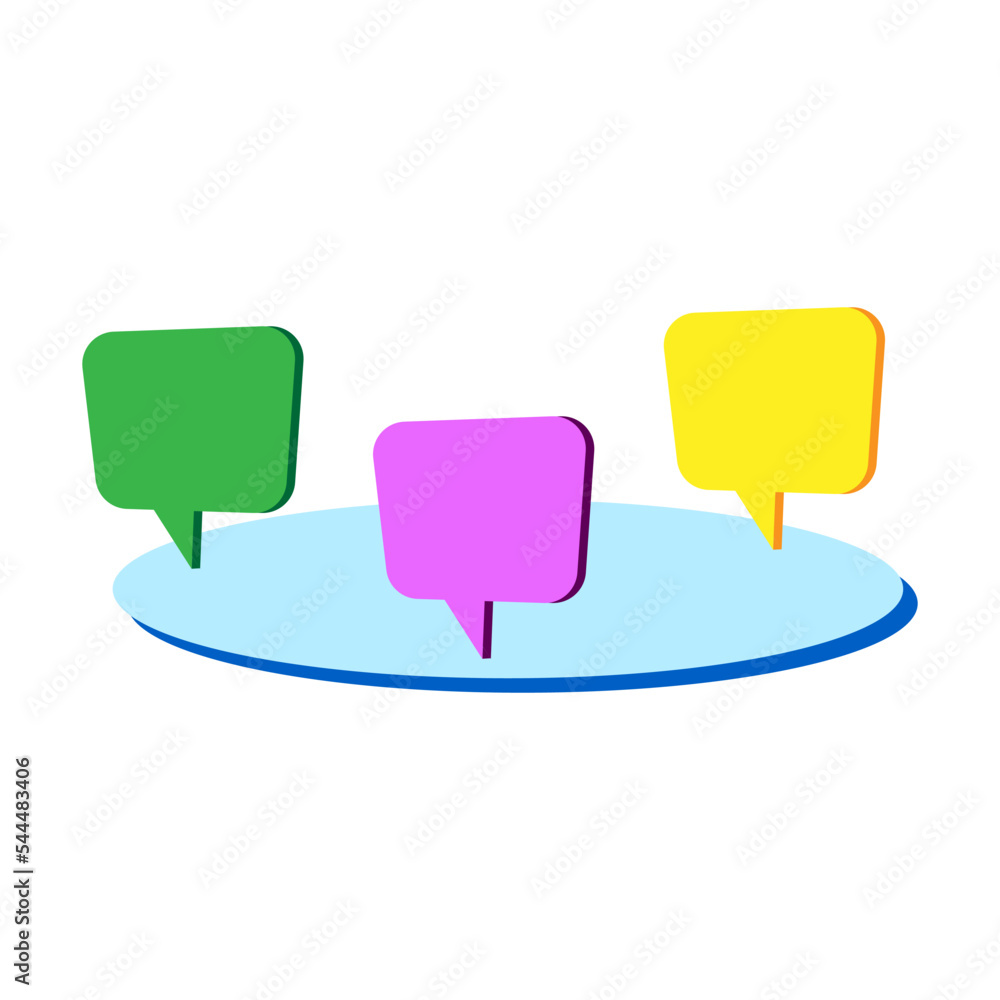Poster messages in arabic style. message notification. travel concept. social media chat. vector illustrati