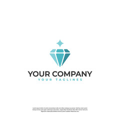 gemstone logo in simple modern style