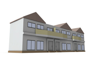 テラスハウスの建築模型