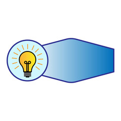 Image with light bulb. Business concept. Vector illustration. Stock image.
