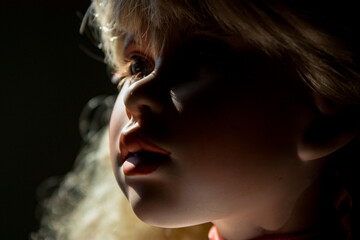 Porcelain Doll face portrait