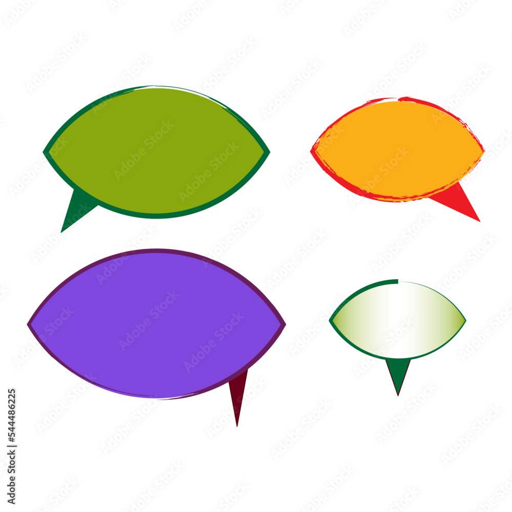 Poster text message. communication concept. chat message icon. vector illustration. stock image.