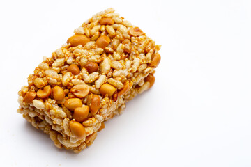 Krayasart, Thai crispy rice, peanut and sesame cereal bar