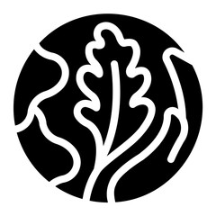 save the planet glyph icon