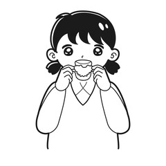 子どもの歯科矯正器具のイラスト