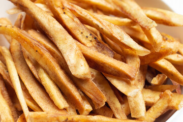 Crispy banana sticks. Fruit snack