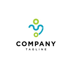 Love doctor health vector logo template