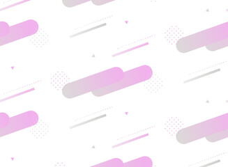 ポップな幾何学模様のシームレスパターン