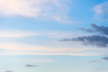 Obraz premium Sky background, blue sky with cloud, Blue sky and cloud on summer daytime
