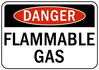 flammable material sign and label