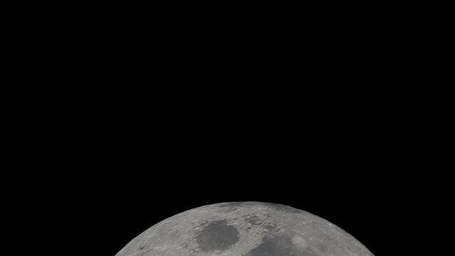 Moon rise 8 of November 2022 Ko Samui island in southern Thailand 4k 1600 mm Tele shot