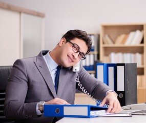 Businessman working in the office