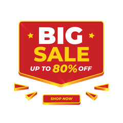Big sale banner design vector illustration